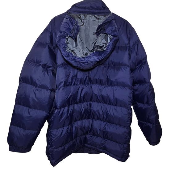 NWOT LL Bean Mountain Classic Down Parka Hooded Blue Downtek Puffer Mens XLarge - Picture 2 of 10
